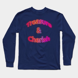 Treasure & Cherish Neon Retro Rainbow Long Sleeve T-Shirt